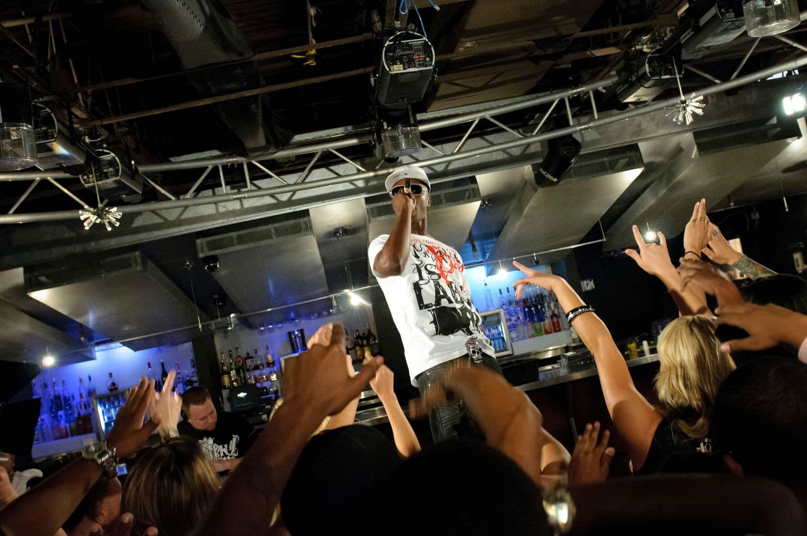 S.Burley performing live